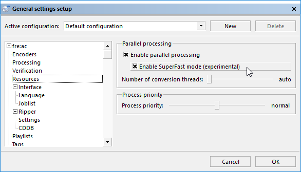 Enabling SuperFast mode